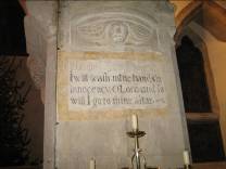 Bledlow Church: text in cartouche