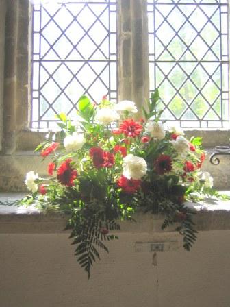 Flowers in Bledlow Church, Whit Sunday 2012