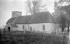 Saunderton parish church before restoration